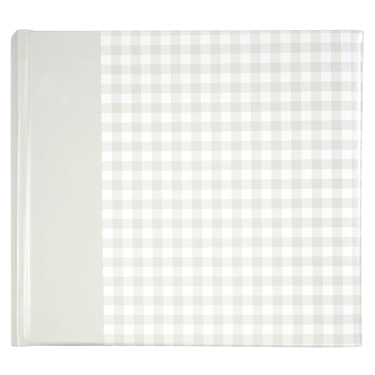 6 Pack: Gray Gingham 2-Up Photo Album by Recollections™